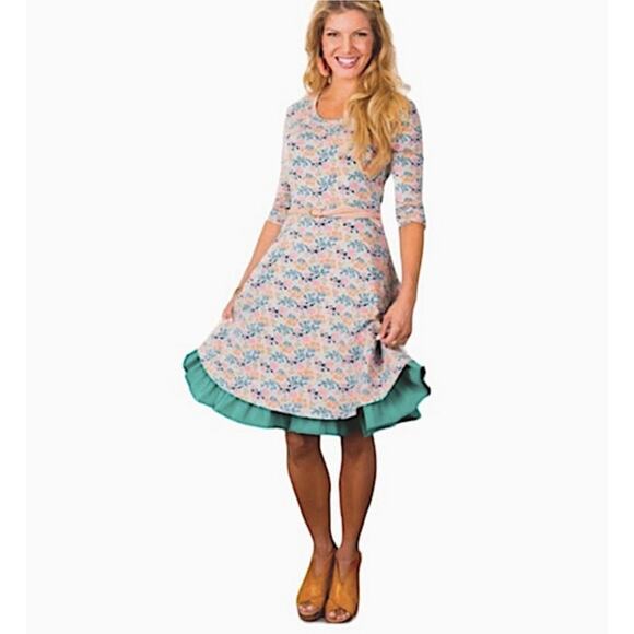 Matilda Jane Down on The Farm Floral fit and flare layered dress size medium - Picture 8 of 10